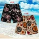 Mùa hè quần nam quần thể thao rộng quần hoa nam quần short giản dị quần năm điểm cotton nguyên chất kích thước lớn quần quần - Quần Jogger