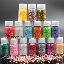 Doji star four corners star laser nail sequins Handmade DIY Slime drop glue Crystal clay glitter sequins