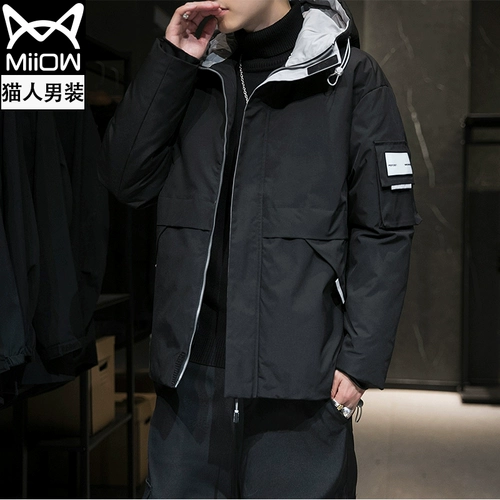 Искусственная длинная куртка, пуховик с пухом, средней длины, 2021 года, увеличенная толщина