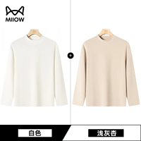 Половина -neck белый+светло -серый абрикос (60 -х