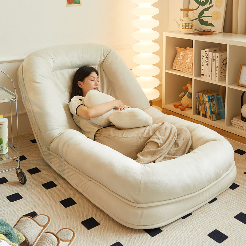 Lazy Sofa That Can Recline and Sleep, Bedroom Lounge Chair, Caterpillar Small Sofa, Human Dog Bed, Large Tatami Single Chair Lazy Sofa That Can Recline and Sleep, Bedroom Lounge Chair, Caterpillar Small Sofa, Human Dog Bed, Large Tatami Single Chair