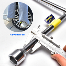 Car tire wrench labor-saving disassembly q tool tire replacement cross sleeve set tire removal and spare tire tire god