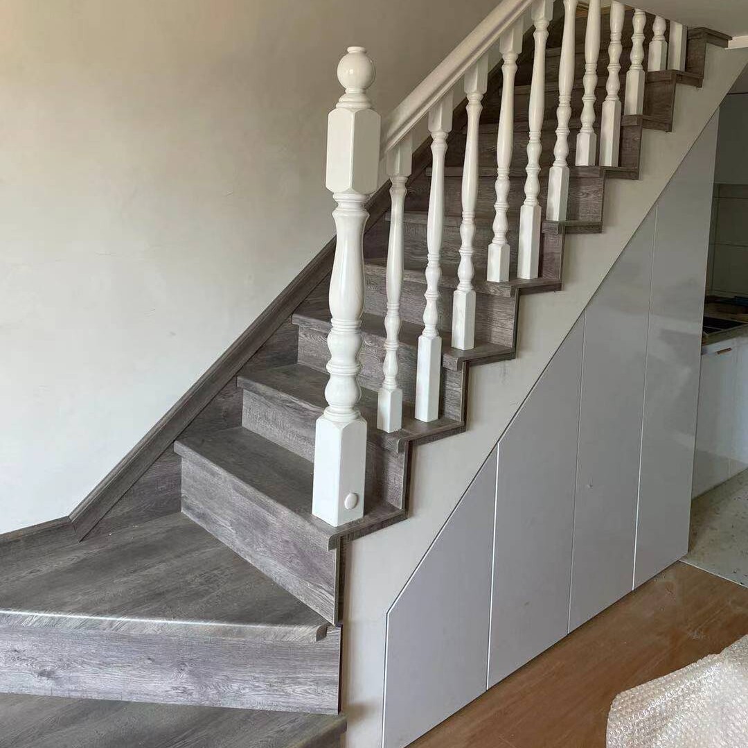 Gull Rabbit Gull Stairs Solid Wood Column Handrail Iron Column Beech Red Oak Rubber Wood Tread Sample Link