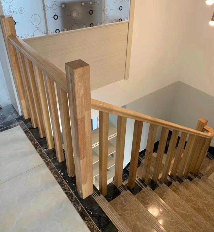 Gull Rabbit Gull Stairs-Spot Rubber Wood Stairway Upright Post Armrest General Column Duplex Stairway Spot Stairs Supply