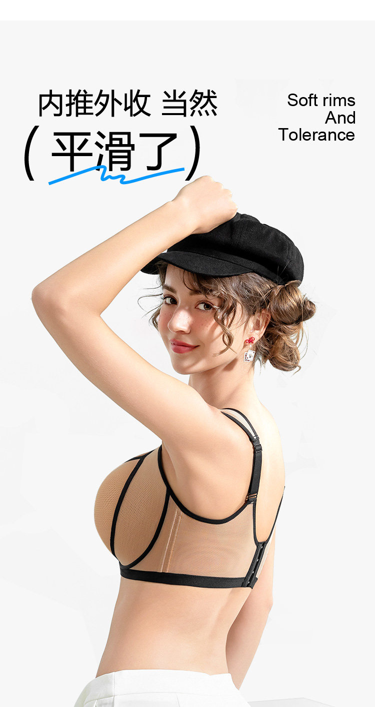 Description Picture 6 of itemMesh Push Up Bra for Women Full Cup Suppotive Underwire Female Wide Shoulder Straps Lingerie 32 34 36 38 40 42 C D E F G H I