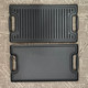 Household Outdoor Barbecue Plate Teppanyaki Thickened Rectangular Double-Sided Iron Plate Mold Cast Iron Griddle Large Frying Pan