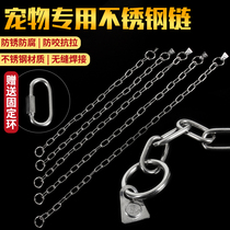 Stainless steel dog chain Pet Neckline Neck Bush Small Middle Large Dog Small Square Destination Chain Despasta Hairy P Chain Training Dog Neck Chain