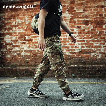 Emerson Yu Wenle autumn men's long pants camouflage casual overalls pants beam pants cigarette pants slim tactical pants