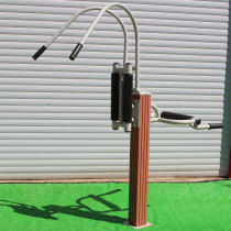 Back massager wooden bar fitness equipment outdoor outdoor park high-end community plastic wood sports path