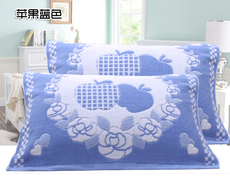 Cotton đích thực tăng dày thấm gối khăn bông mềm mồ hôi thấm vài gối khăn một cặp vận chuyển