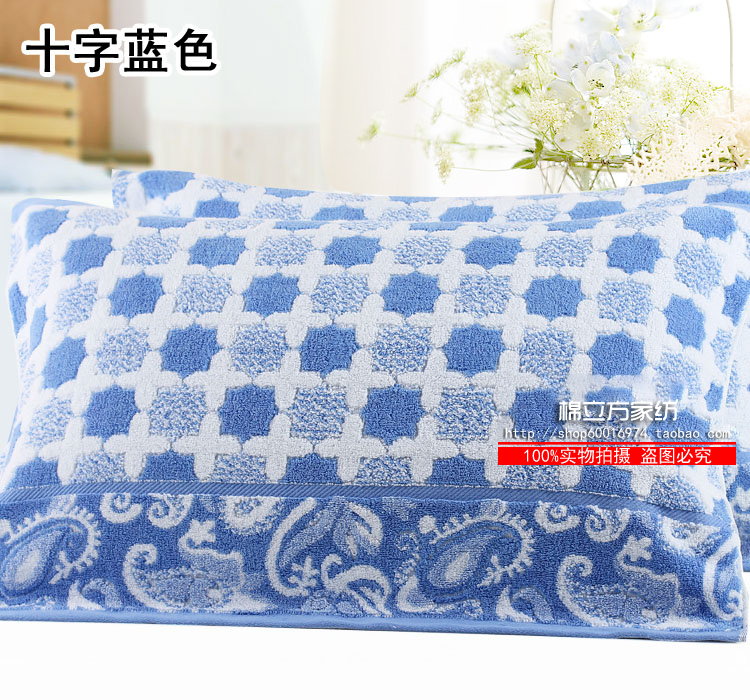 Cotton đích thực tăng dày thấm gối khăn bông mềm mồ hôi thấm vài gối khăn một cặp vận chuyển