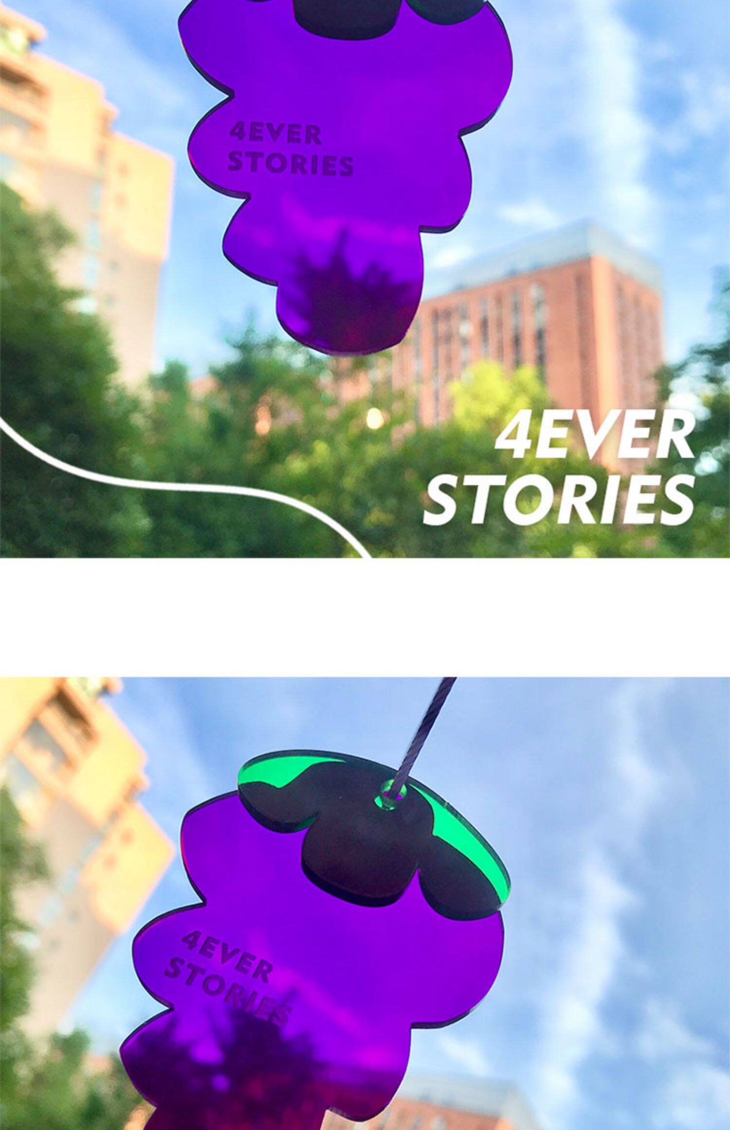 Брелок 4ever stories | purple系列 多肉葡萄 钥匙扣耳机扣包挂