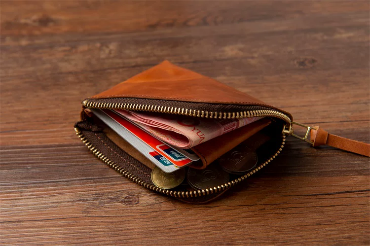 HDK (Haijue) Horween 3-е поколение портативный кошелек, карточные сумки, ретро удача монета пропуск