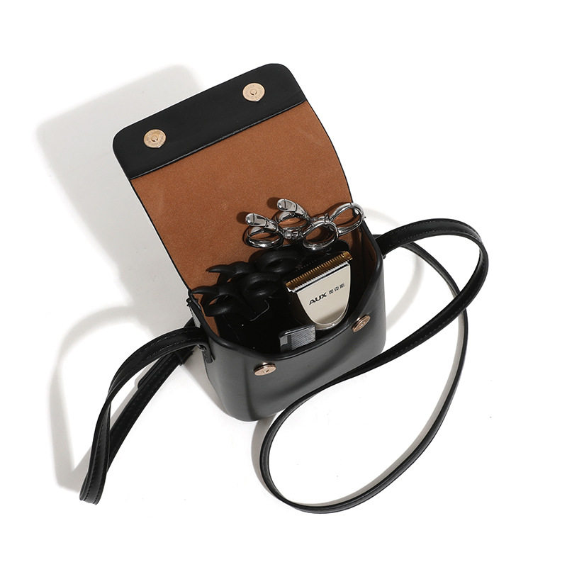 ヘアスタイリスト向けの新しいハサミバッグ。スタイリッシュでトレンディなクロスボディタイプのツールバッグです。