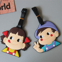 Suitcase Listed Boarding Pass Tag Checked Suitcase Luggage Card Cartoon Creativity Label Pendant Anti-Loss Tie