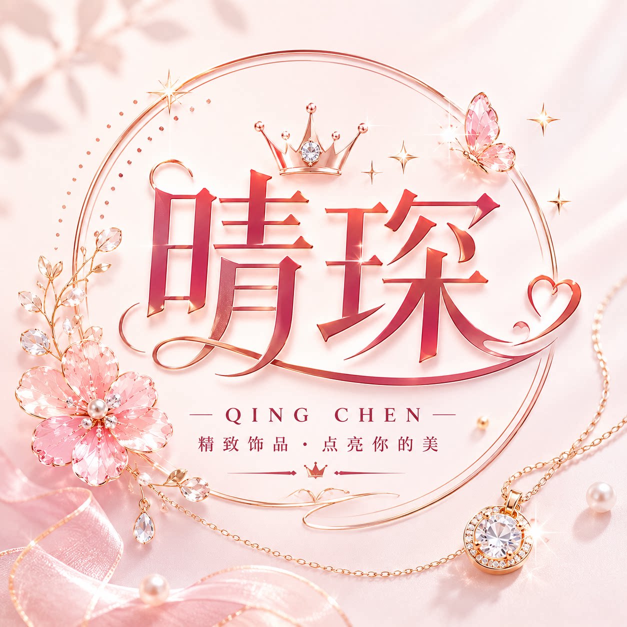 晴琛饰品的LOGO