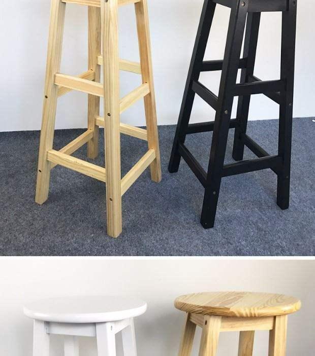 Thân thiện với môi trường đơn giản phân cao băng ghế dài thời trang đồ nội thất nâng cao cửa hàng quần áo ảnh quán cà phê xách tay retro trắng - Giải trí / Bar / KTV ghế quầy bar hiện đại