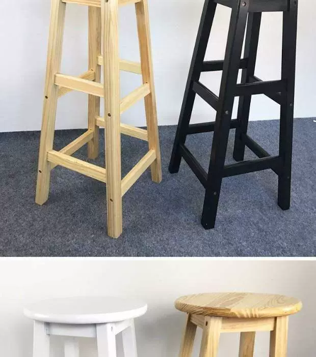 Thân thiện với môi trường đơn giản phân cao băng ghế dài thời trang đồ nội thất nâng cao cửa hàng quần áo ảnh quán cà phê xách tay retro trắng - Giải trí / Bar / KTV bàn đứng quán bar