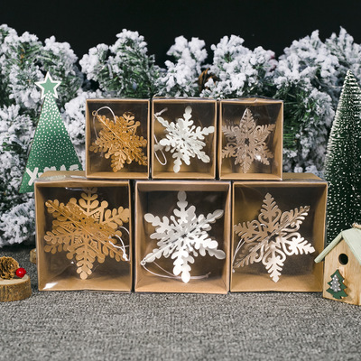 Baiyi Iron Stereo Snow Flower decoration decoration window and window beautiful Christmas scene layout props