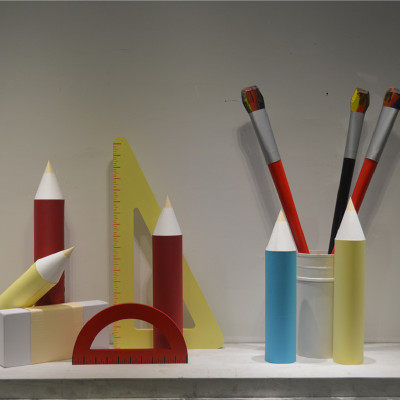 61 Stage props Stationery pencil ruler Decoration Classroom decoration Shopping mall Children's clothing Beauty Chen props decoration