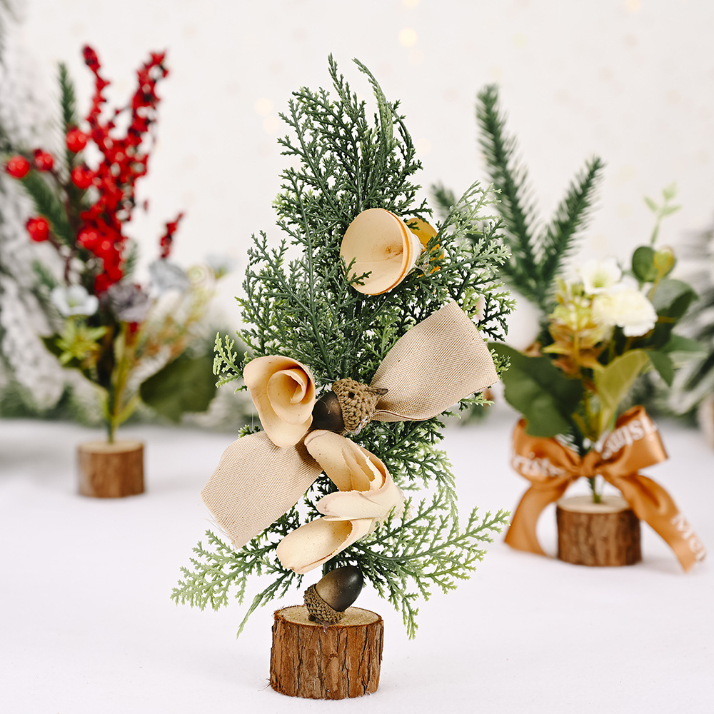 Christmas decorations mini Christmas tree creative new table decoration small tree window display cabinet layout