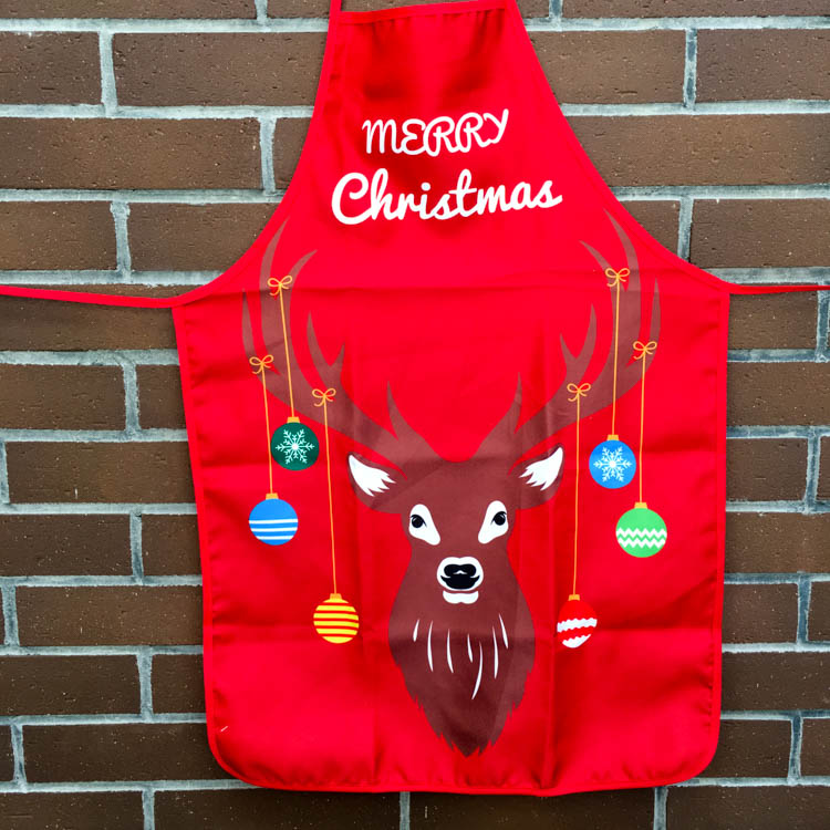 Christmas gift gift adult Christmas snowman Elk cartoon apron Bib Christmas Party party costume