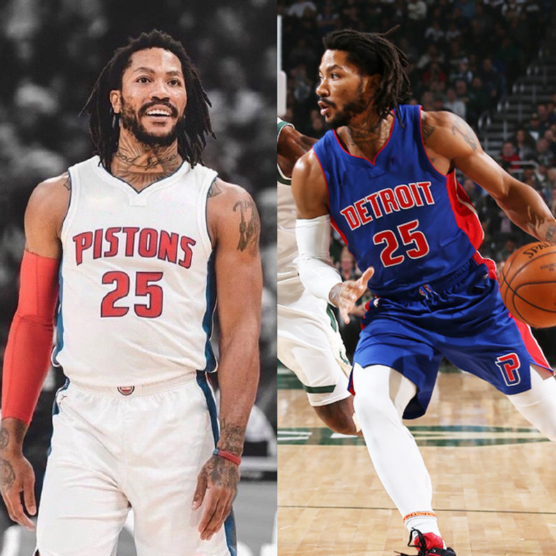 Basketball suit Men's Pistons Ross 25 Jersey Print Number ball clothes children Custom ball clothes Sports training Team uniforms