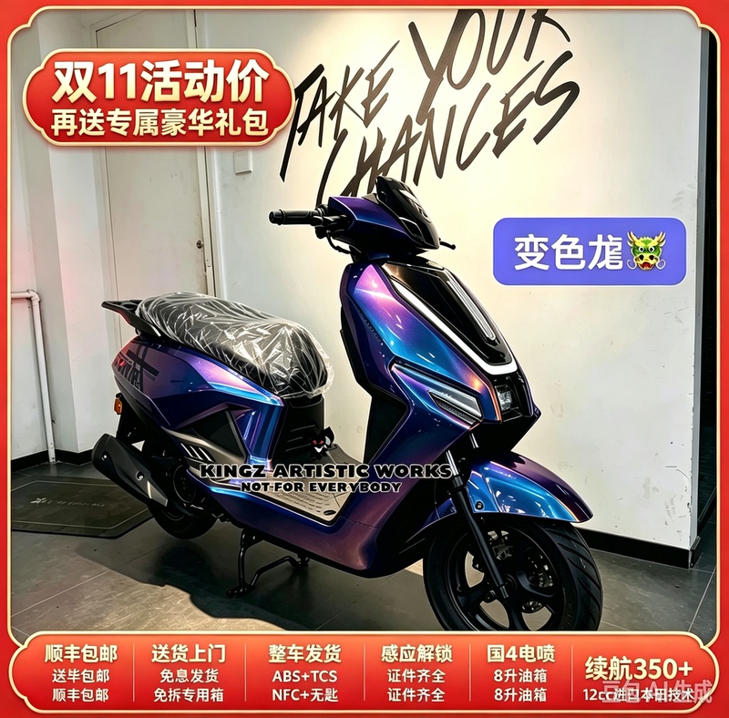 Pojie Jihui 125150 Extreme Core Fuel Scooter Motorcycle for Home Use, Two-Wheel Flat-Platform Commuter Vehicle, Can Be Registered Nationwide Pojie Jihui 125150 Extreme Core Fuel Scooter Motorcycle for Home Use, Two-Wheel Flat-Platform Commuter Vehicle, Can Be Registered Nationwide