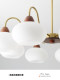 Full Spectrum French Mid-Century Style Living Room Persimmon Chandelier Retro Walnut Color High-End Cream Style Restaurant Chandelier