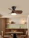Retro-Style Bedroom Fan Light with Full Spectrum, American Vintage Silent Fan Light for Living and Dining Room, Ceiling Fan Light