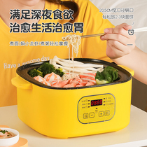 Multifunctional household double-layer large-capacity electric hot pot dormitory dormitory electric cooking pot student noodle cooking electric wok