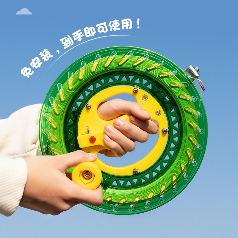 New kite line roulette high-grade hand-held wheel kite line reel crystal wheel anti-reversal large bearing children adults
