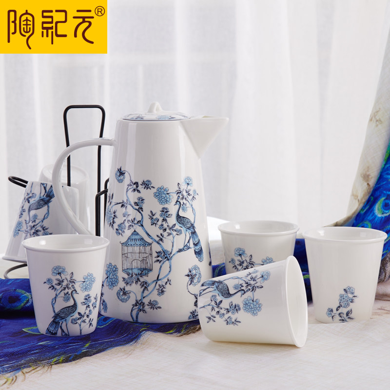 TaoJiYuan water set suits for ipads China creative household cup cold water kettle sitting room cool glass ceramic kettle