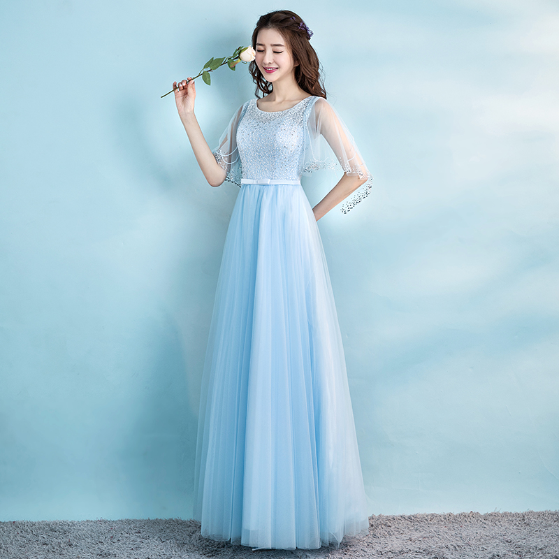 Robe de soirée manche volante - Ref 3212903 Image 4