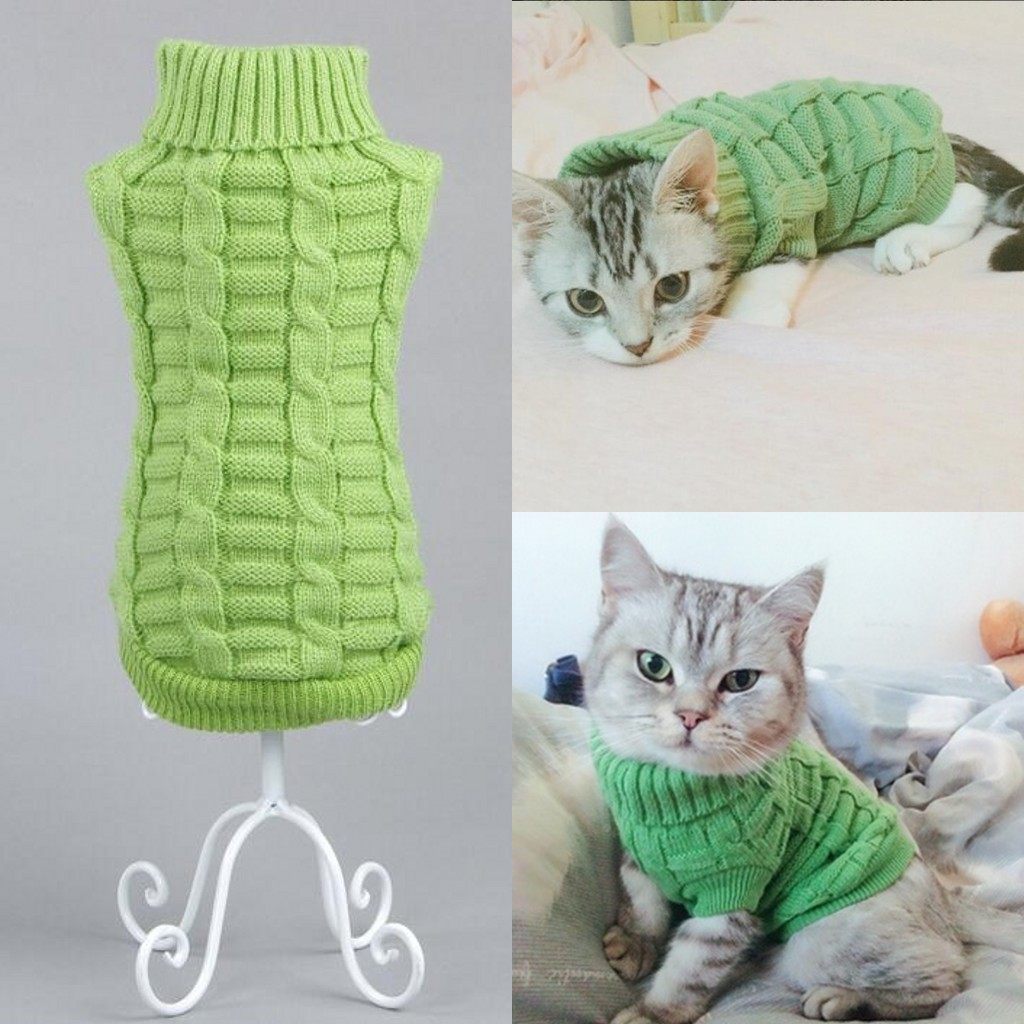 (Everyday Special) Spring Pet Cat and Dog Sweater British Short Blue Cat Folded Ear Cat Sweater Dog Sweater