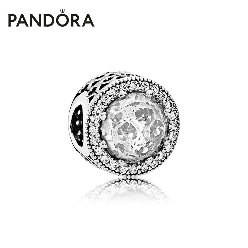 Pandora Pandora's shiny heart string accessories 791725CZ cat eye lovers temperament women