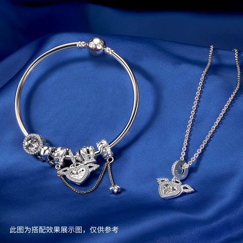 Pandora, серебряный ювелирный шарм в форме сердца, подарок на день рождения