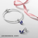 Pandora, серебряный браслет, серебряный универсальный ювелирный шарм, простой и элегантный дизайн, подарок на день рождения