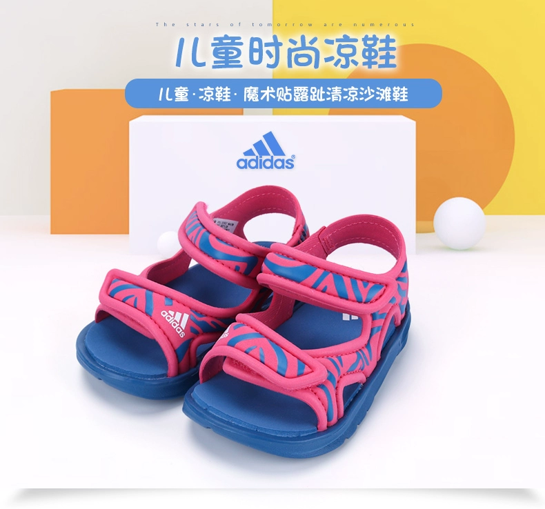 Giày thể thao cho bé trai và bé gái Adidas hè 2019 cho bé mới mở dép Velcro DB2531 - Giày dép trẻ em / Giầy trẻ