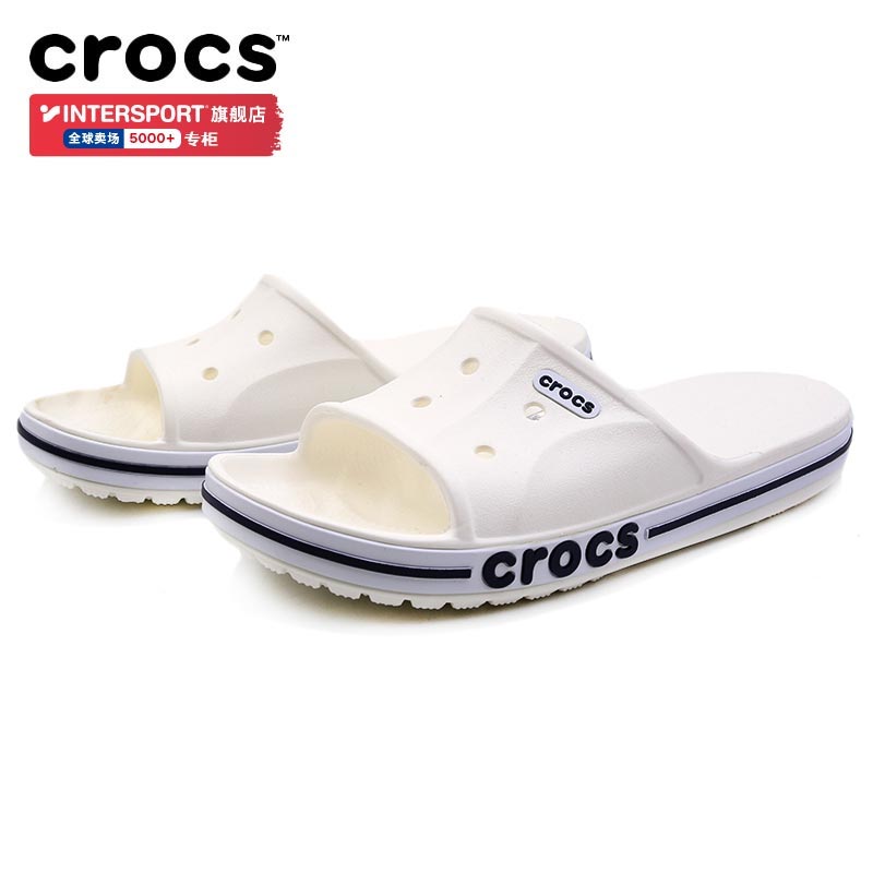Sports slippers CrocsCRORS outer wear sandals men's 2022 summer leisure one word sandals and slippers women's beach shoes