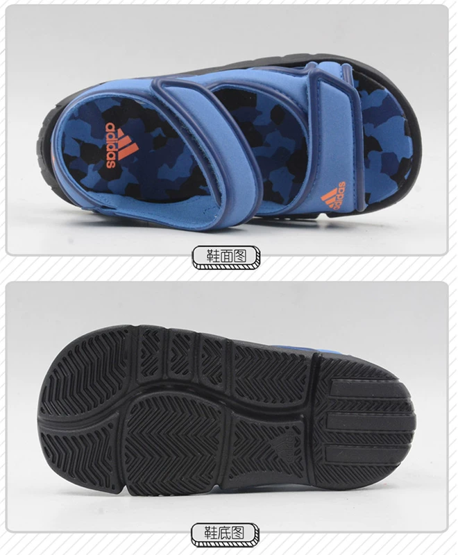 Giày thể thao cho bé trai và bé gái Adidas hè 2019 cho bé mới mở dép Velcro DB2531 - Giày dép trẻ em / Giầy trẻ