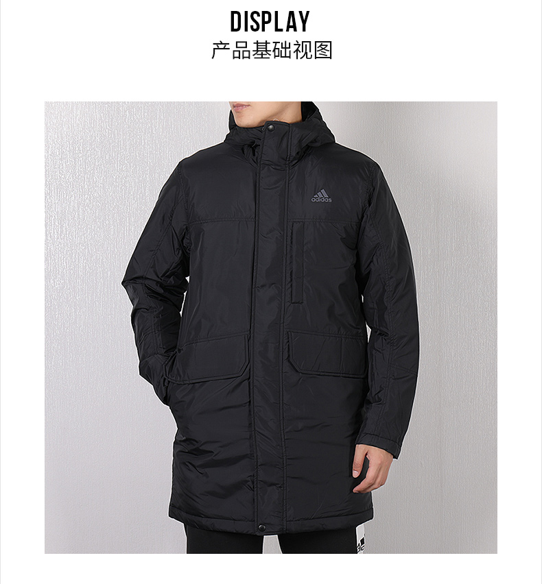 Áo khoác cotton nam Adidas 2018 thu đông mùa đông mới thể thao quần áo cotton ấm áp áo len trùm đầu áo khoác cotton áo phao lông vũ nữ dáng ngắn