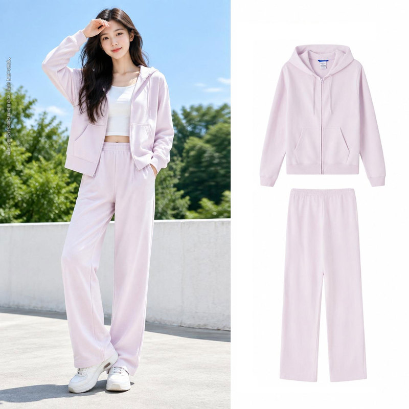 In-Ter | Nike Women's Sports Suit Autumn New Running Training Hooded Jacket Straight-Leg Pants Two-Piece Set