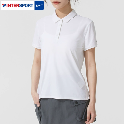 Nike, теннисная белая футболка polo, короткий рукав, официальный продукт