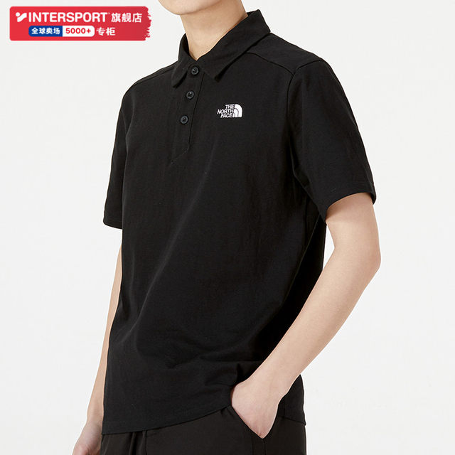 North Face POLO shirt men's 2024 summer new sportwear outdoor casual short-sleeved men's shirt breathable T-shirt