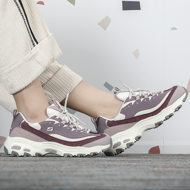 Skechers Giày nữ chính thức của Skechers 2020 mùa thu mới giày thể thao đế dày giày panda giày thoáng khí - Dép / giày thường