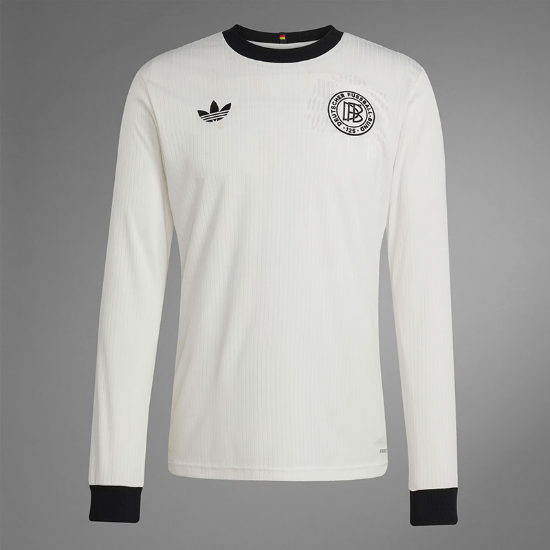 Adidas Long-Sleeved T-Shirt Men's Football German Team 125Th Anniversary Special Commemorative Football Jersey