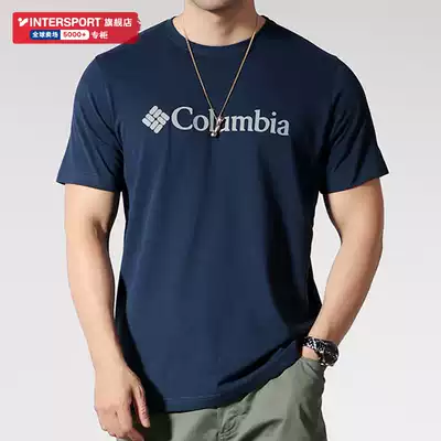 Columbia Short Sleeve Men's 2021 Autumn New Sports Top Half Sleeve Running Breathable T-shirt PM3451464