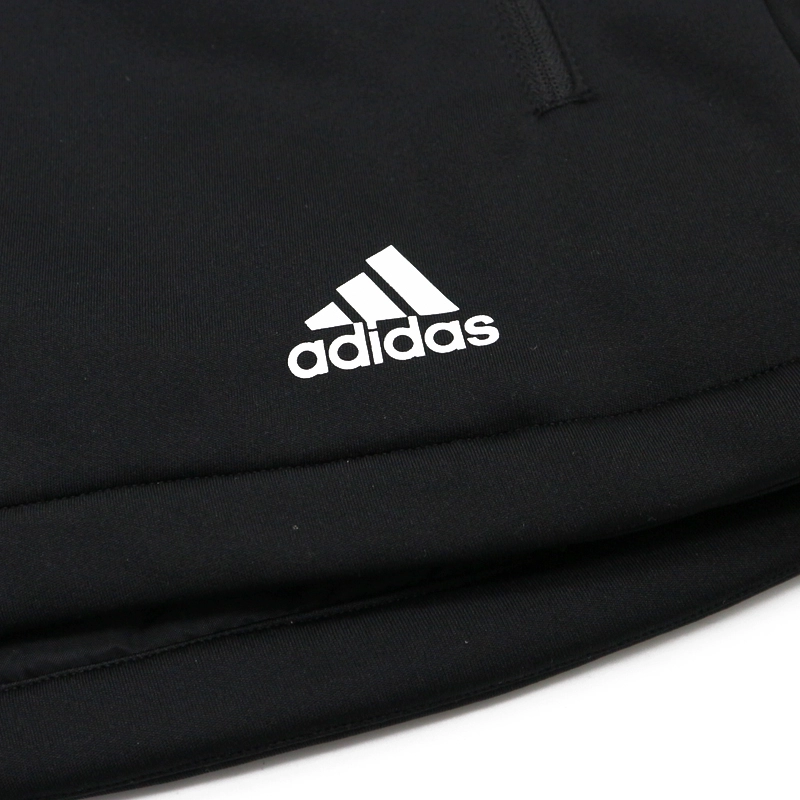 Áo khoác thể thao nam Adidas Adidas cotton 2019 Thu mới Áo trùm đầu ngắn giản dị EH5106 - Quần áo độn bông thể thao