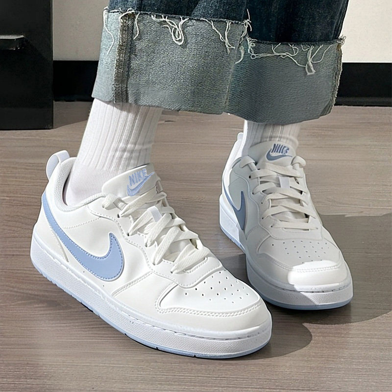 NIKE Официальные кроссовки NIKE; женская обувь; коллекция 2025 года; новинка лета; повседневная спортивная обувь белого и синего цветов; DV5456